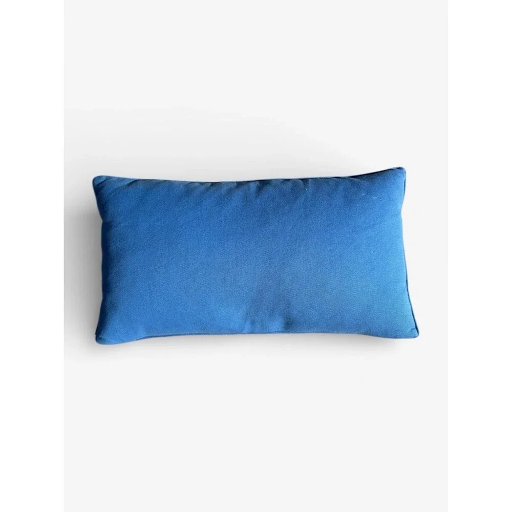 Lauren Ralph Lauren Blue Lumbar Accent Pillow 13.5x25 Classic Home Preppy